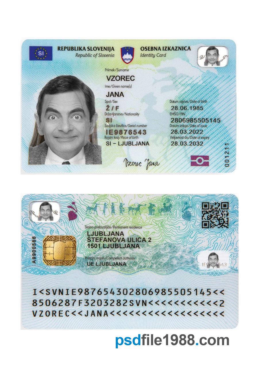 Slovenia ID Card 2022-Present